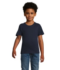 Camiseta de manga corta de niño con cuello redondo personalizable